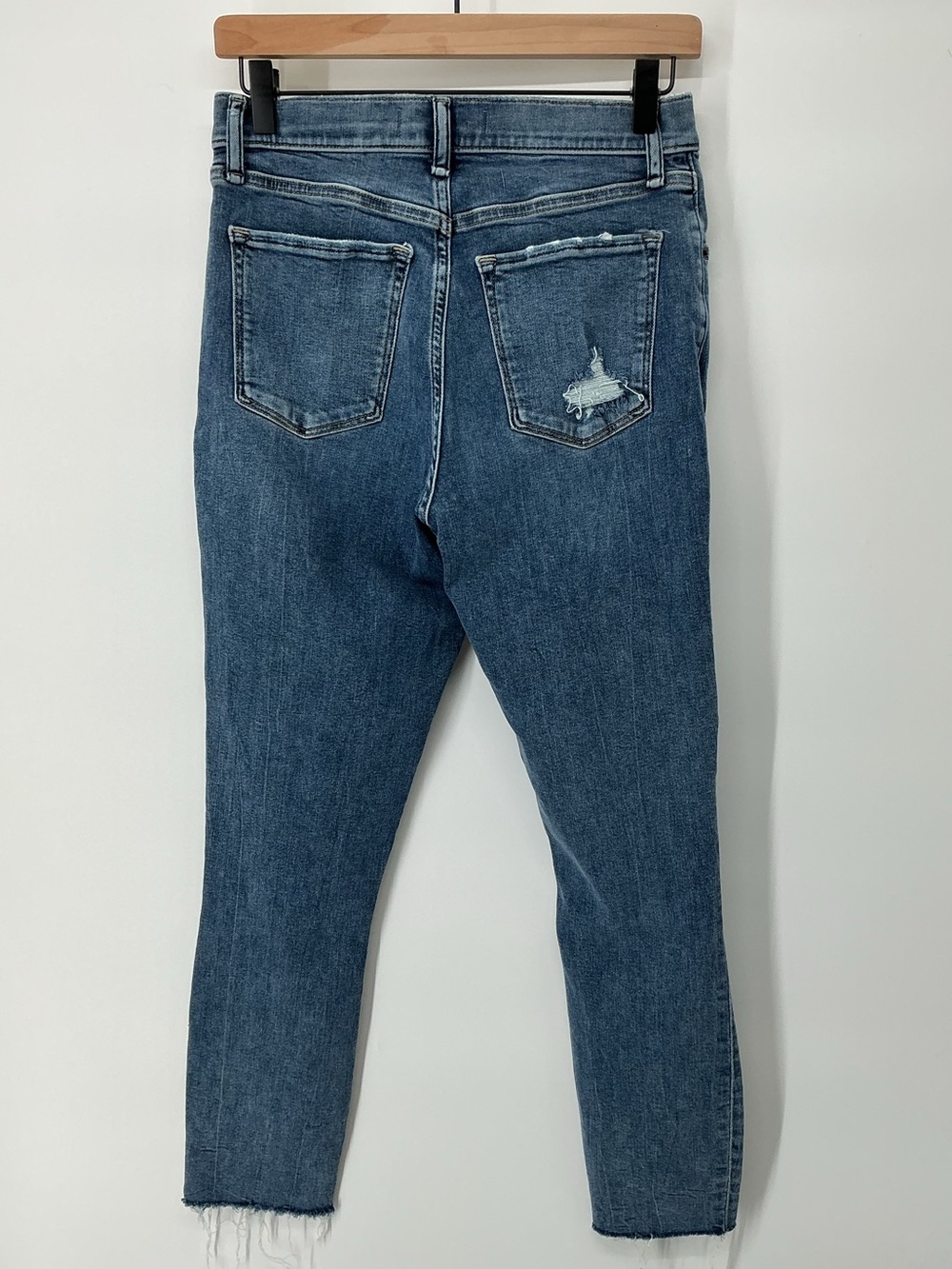 Abercrombie & Fitch Super Skinny Ankle High Rise Distressed Jeans Size 29 - Picture 8 of 8